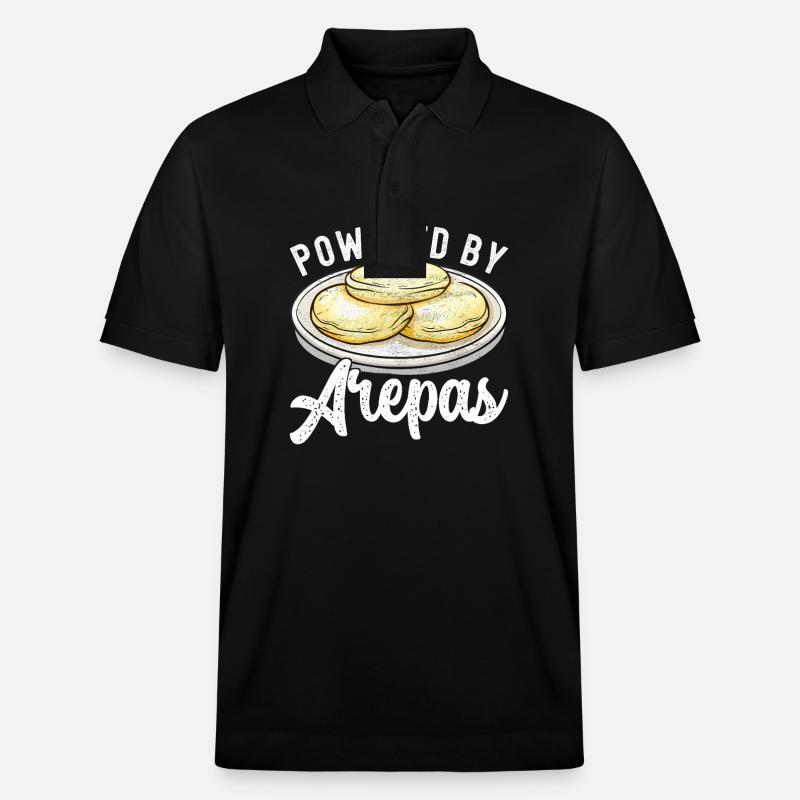 Venezolanische Arepas - Stanley/Stella Unisex Bio-Poloshirt PREPSTER - Schwarz