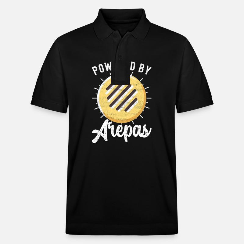 Venezolanische Arepas - Stanley/Stella Unisex Bio-Poloshirt PREPSTER - Schwarz