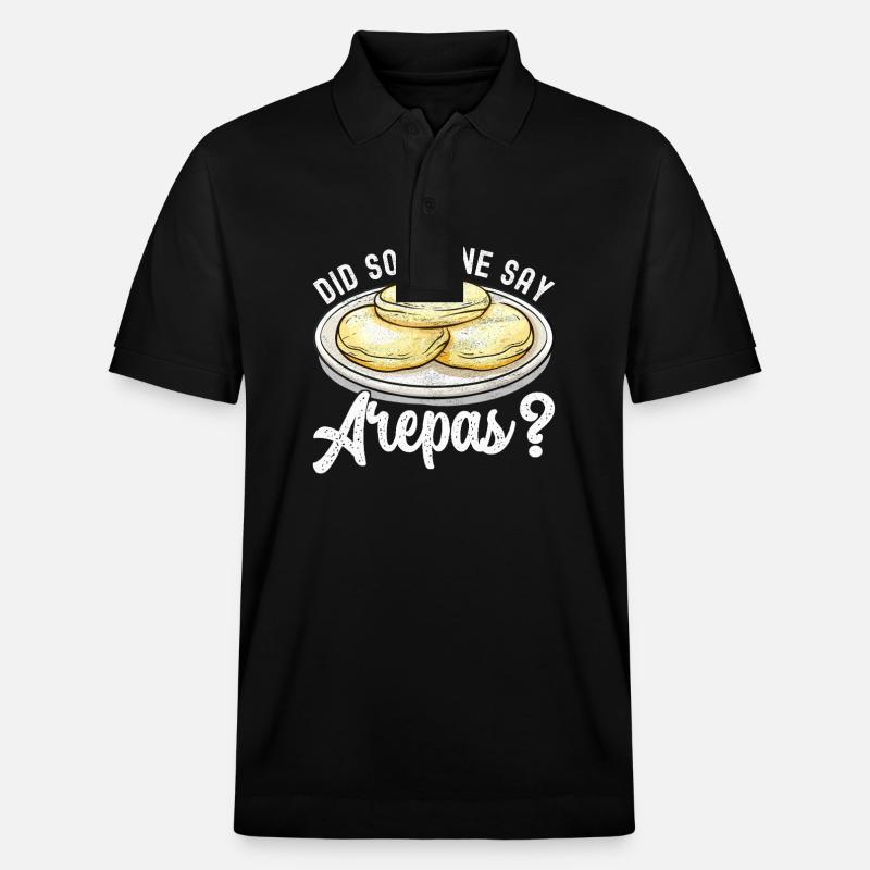 Venezolanische Arepas - Stanley/Stella Unisex Bio-Poloshirt PREPSTER - Schwarz