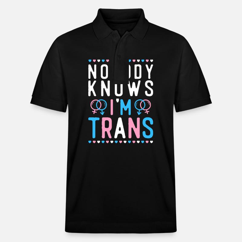 Transgender Trans LGBT Pride - Stanley/Stella Unisex Bio-Poloshirt PREPSTER - Schwarz