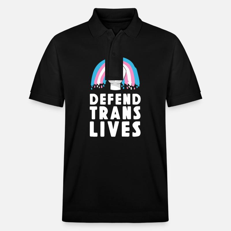 Fierté LGBT transgenre - Polo PREPSTER bio Stanley/Stella Unisexe - noir