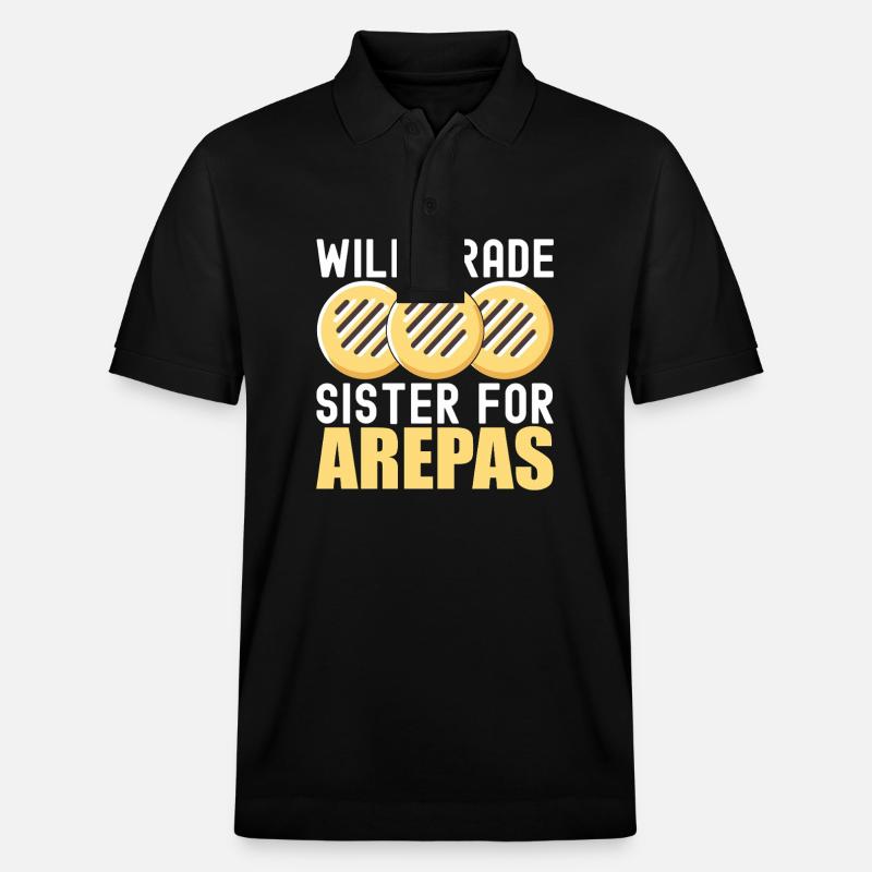 Arepas vénézuélienne - Polo PREPSTER bio Stanley/Stella Unisexe - noir