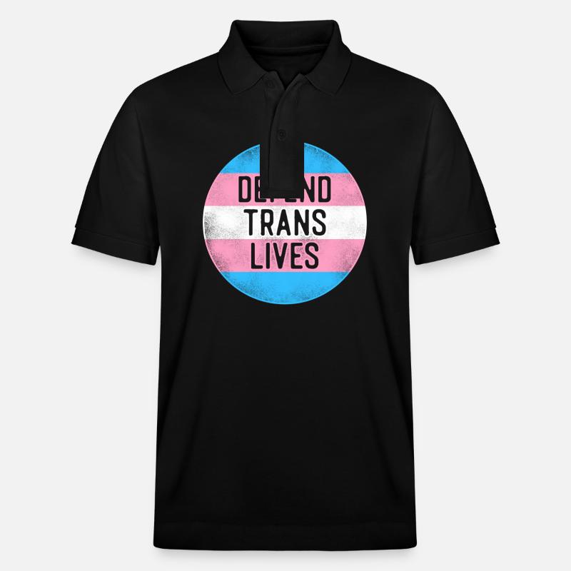 Transgender Trans LGBT Pride - Stanley/Stella Unisex Bio-Poloshirt PREPSTER - Schwarz