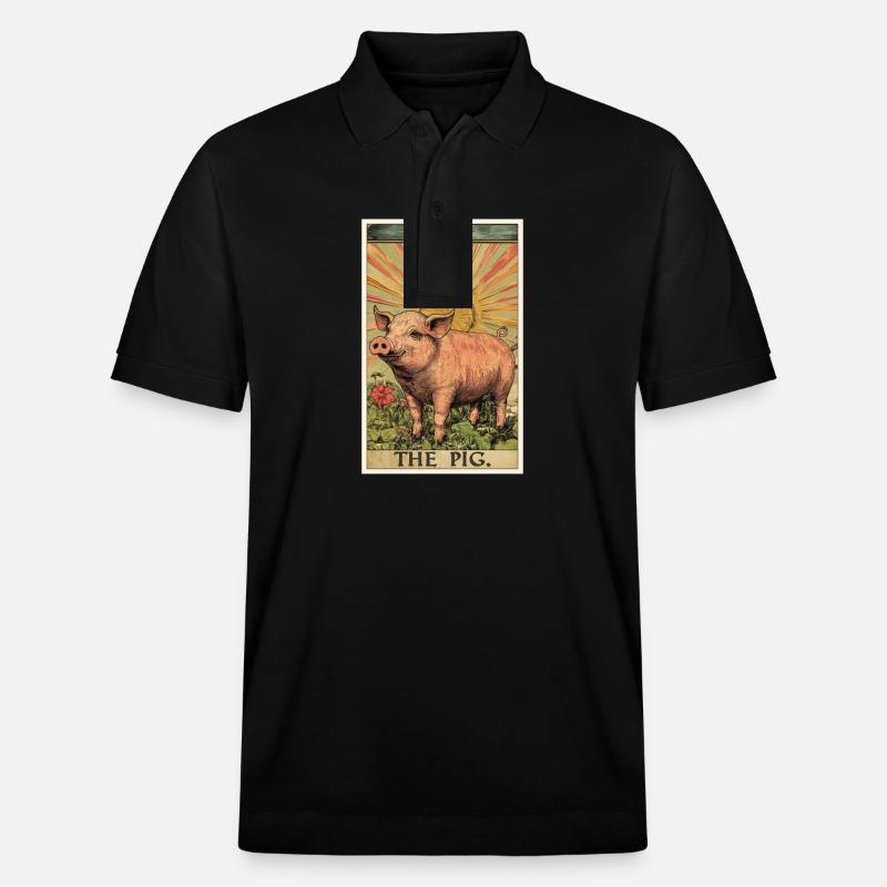 Cochon Cochon - Polo PREPSTER bio Stanley/Stella Unisexe - noir