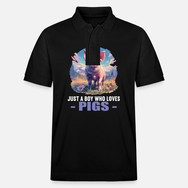 Cochon Cochon - Polo PREPSTER bio Stanley/Stella Unisexe - noir
