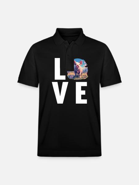 Cochon Cochon - Polo PREPSTER bio Stanley/Stella Unisexe - noir
