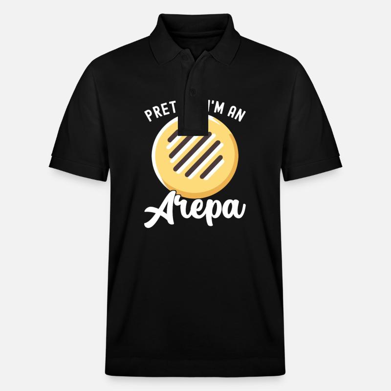 Venezolanische Arepas - Stanley/Stella Unisex Bio-Poloshirt PREPSTER - Schwarz