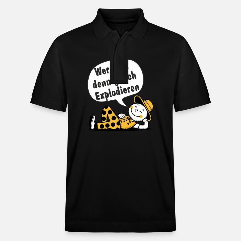 Wer wird den gleich Explodieren - Stanley/Stella Unisex Bio-Poloshirt PREPSTER - Schwarz