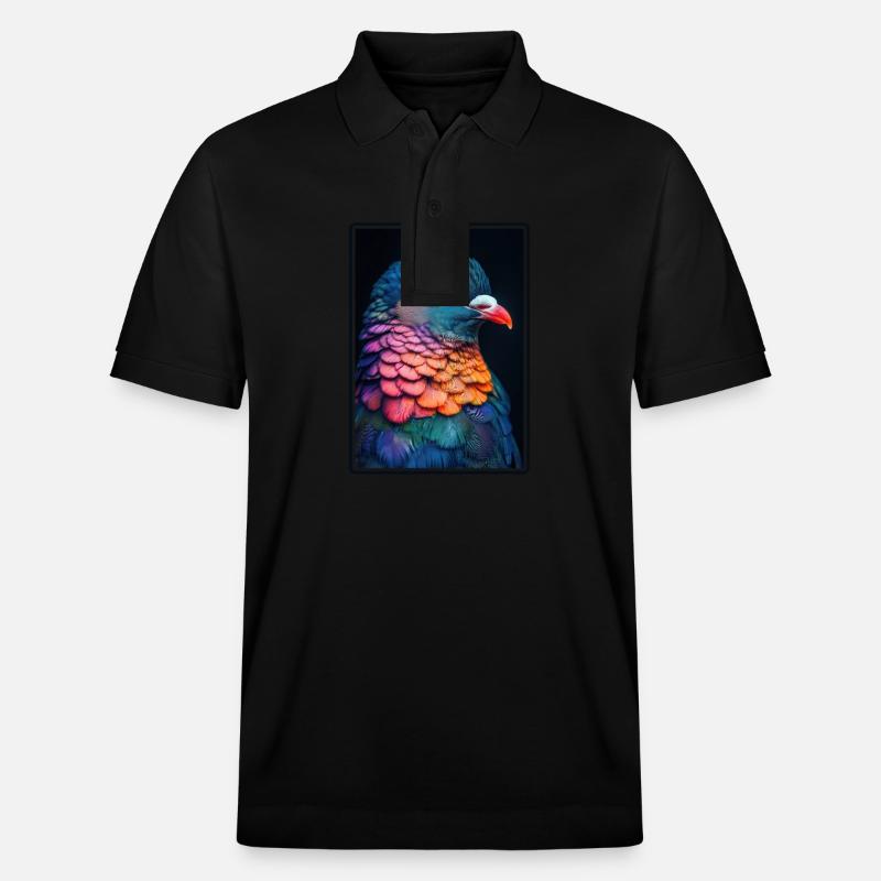 Tauben Taube - Stanley/Stella Unisex Bio-Poloshirt PREPSTER - Schwarz