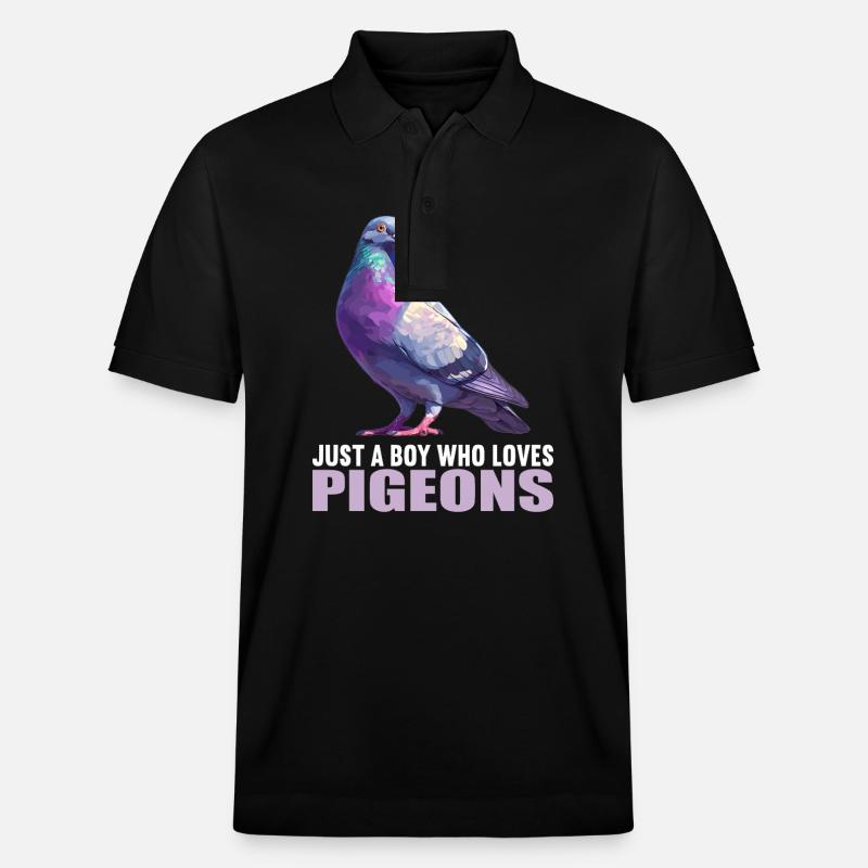 Pigeons Pigeon - Polo PREPSTER bio Stanley/Stella Unisexe - noir