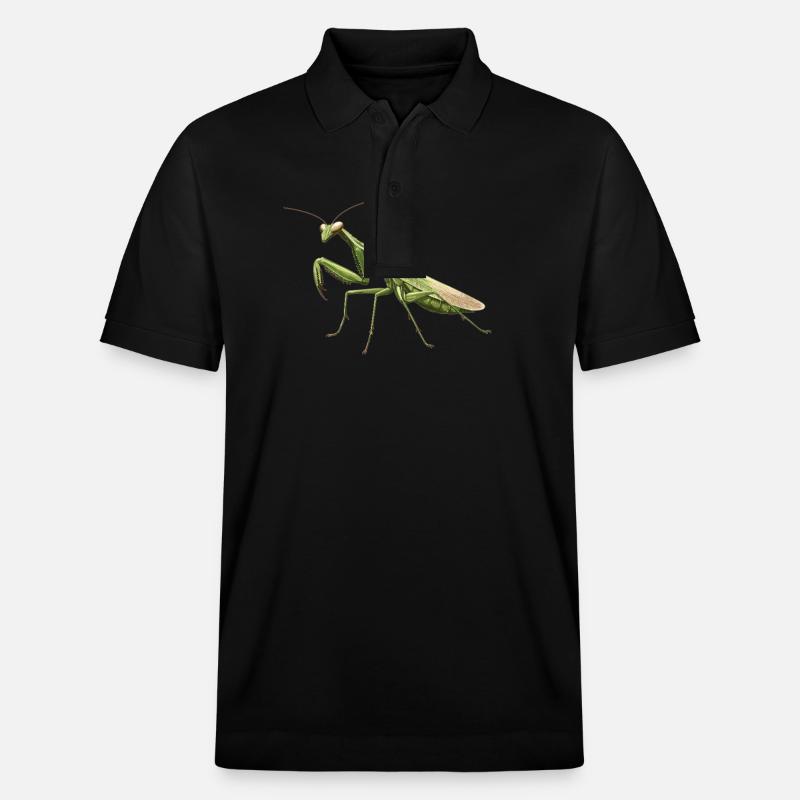 Gottesanbeterinnenen Gottesanbeterin - Stanley/Stella Unisex Bio-Poloshirt PREPSTER - Schwarz