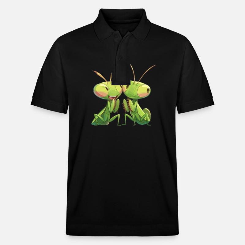 Gottesanbeterinnenen Gottesanbeterin - Stanley/Stella Unisex Bio-Poloshirt PREPSTER - Schwarz