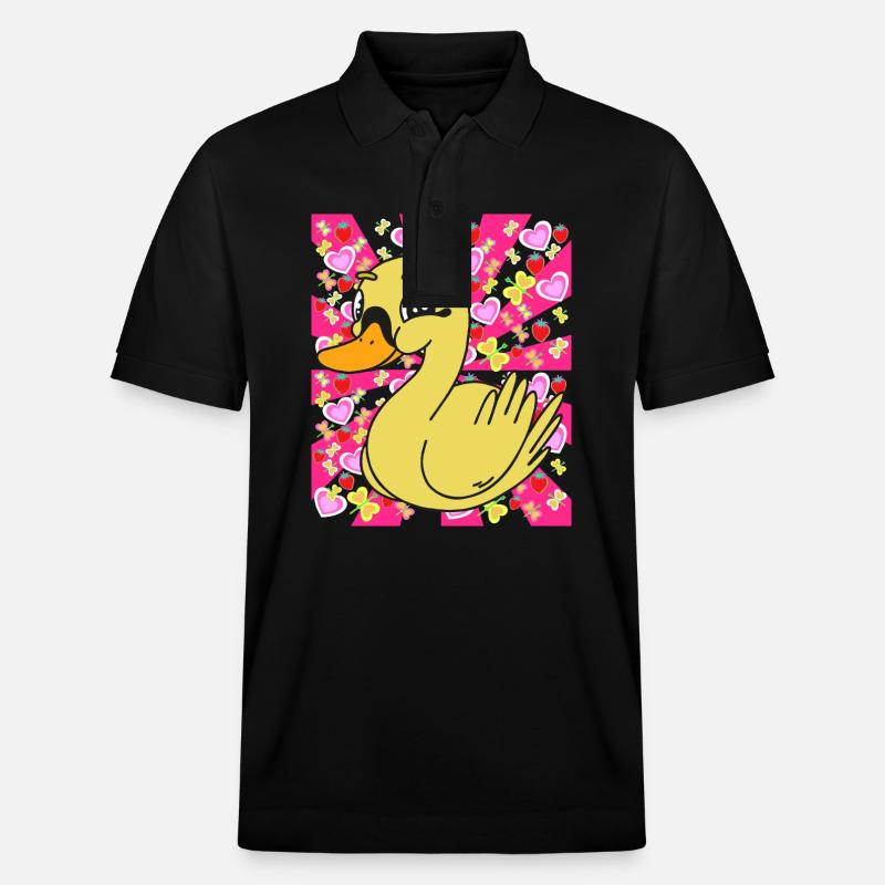 Canards Enfants Enfant Bébé Rétro - Polo PREPSTER bio Stanley/Stella Unisexe - noir