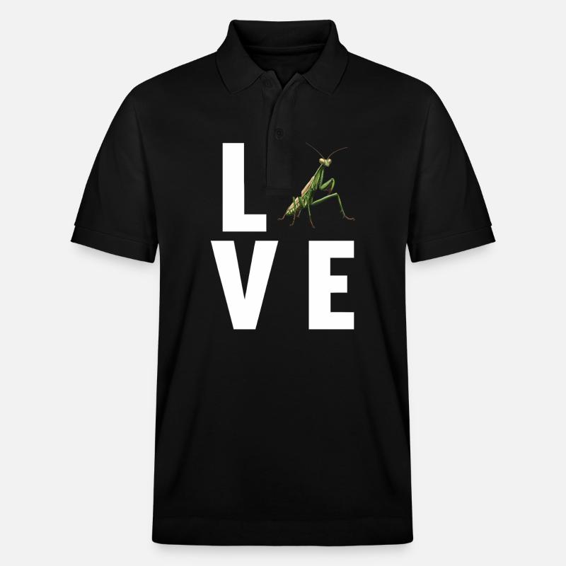 Gottesanbeterinnenen Gottesanbeterin - Stanley/Stella Unisex Bio-Poloshirt PREPSTER - Schwarz