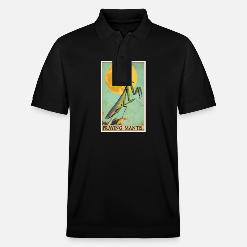 Gottesanbeterinnenen Gottesanbeterin - Stanley/Stella Unisex Bio-Poloshirt PREPSTER - Schwarz