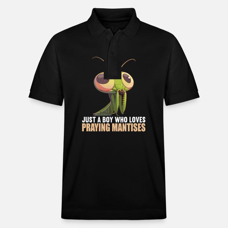 Gottesanbeterinnenen Gottesanbeterin - Stanley/Stella Unisex Bio-Poloshirt PREPSTER - Schwarz