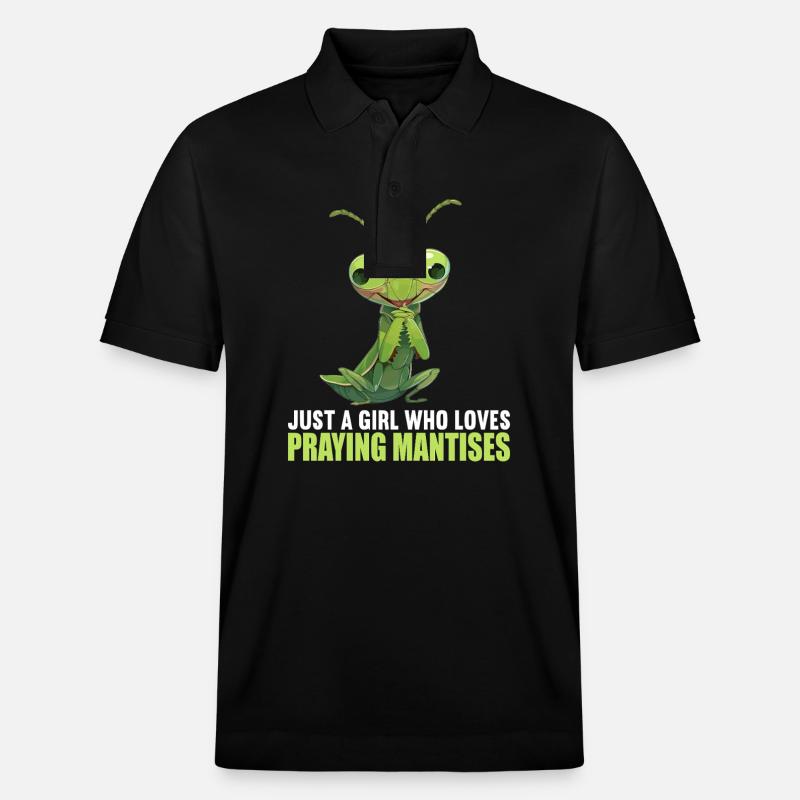 Gottesanbeterinnenen Gottesanbeterin - Stanley/Stella Unisex Bio-Poloshirt PREPSTER - Schwarz