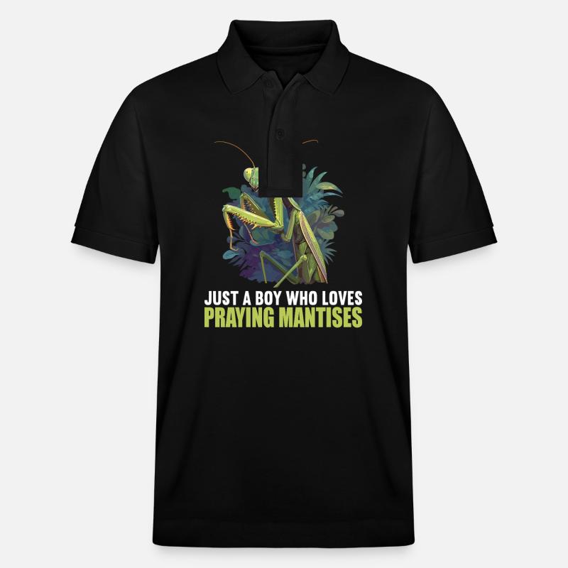 Gottesanbeterinnenen Gottesanbeterin - Stanley/Stella Unisex Bio-Poloshirt PREPSTER - Schwarz