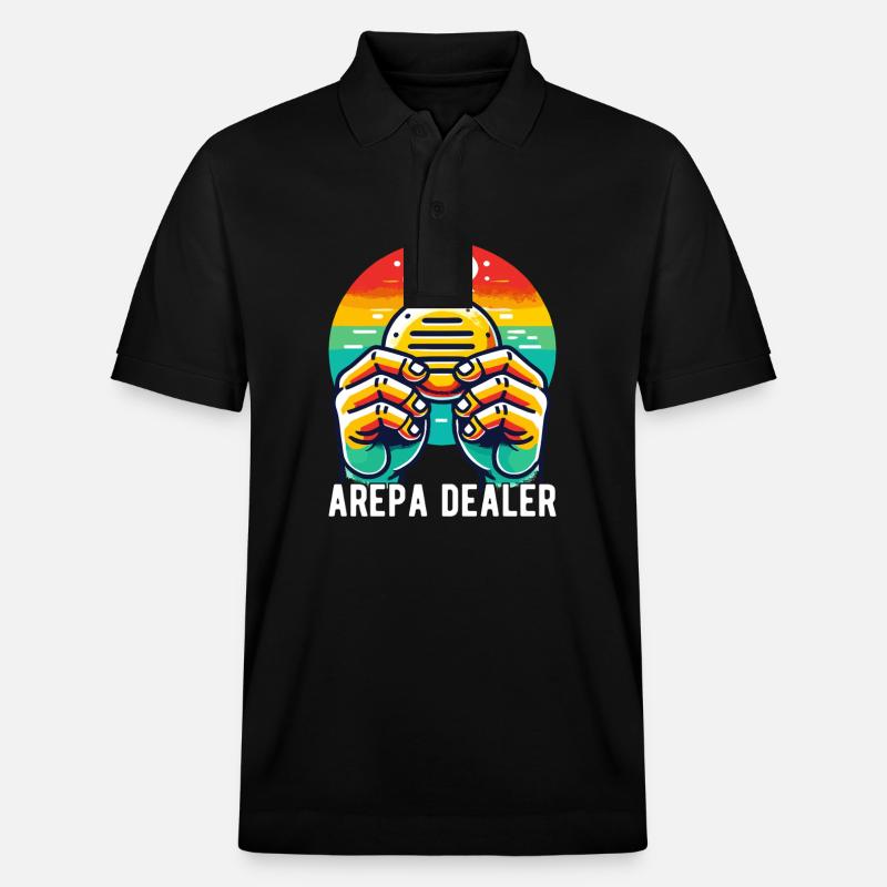 Venezolanische Arepas - Stanley/Stella Unisex Bio-Poloshirt PREPSTER - Schwarz