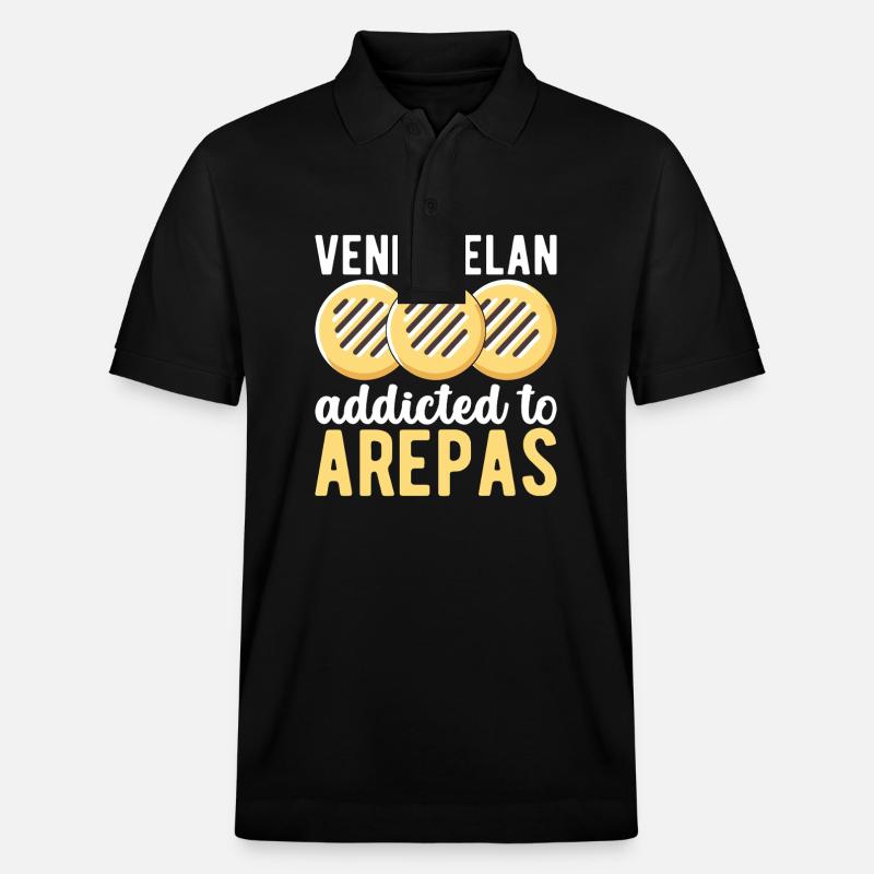 Arepas vénézuélienne - Polo PREPSTER bio Stanley/Stella Unisexe - noir