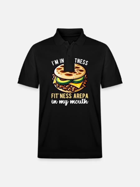 Venezolanische Arepas - Stanley/Stella Unisex Bio-Poloshirt PREPSTER - Schwarz