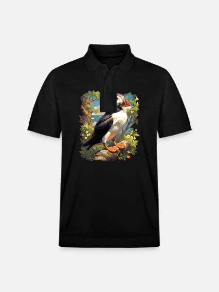 Macareux - Polo PREPSTER bio Stanley/Stella Unisexe - noir