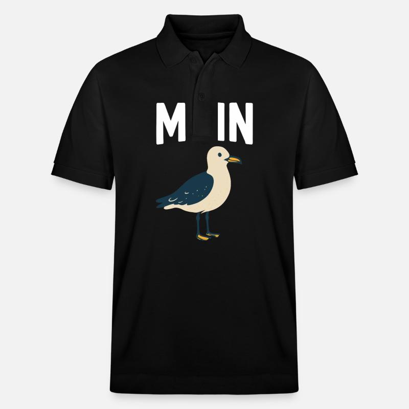 Moin Möwe - Stanley/Stella Unisex Bio-Poloshirt PREPSTER - Schwarz
