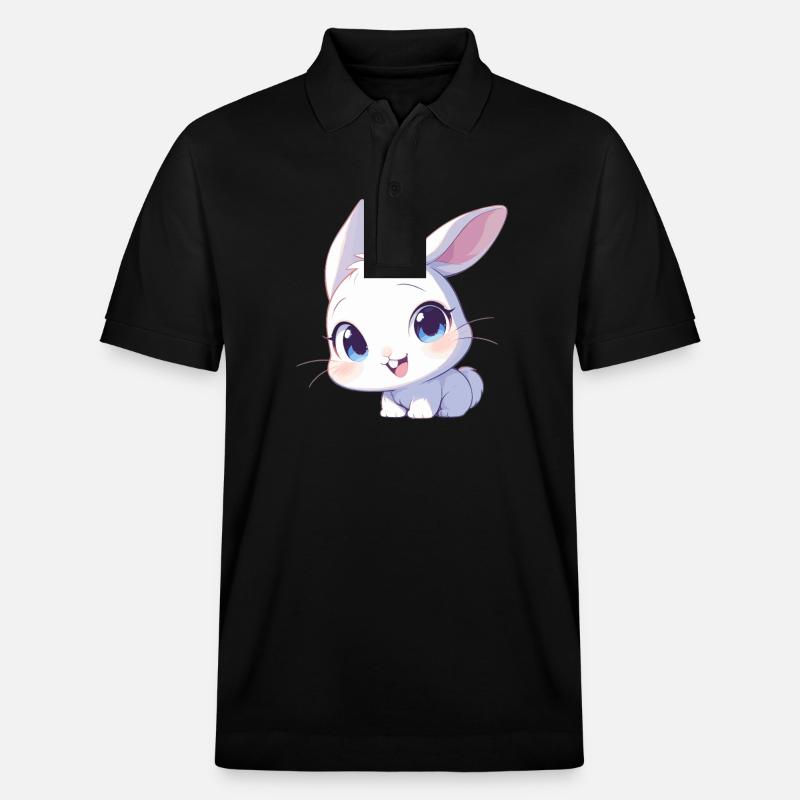 Hasen Hase - Stanley/Stella Unisex Bio-Poloshirt PREPSTER - Schwarz