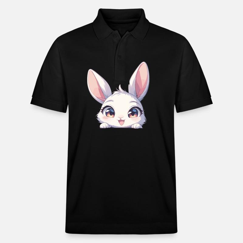 Hasen Hase - Stanley/Stella Unisex Bio-Poloshirt PREPSTER - Schwarz