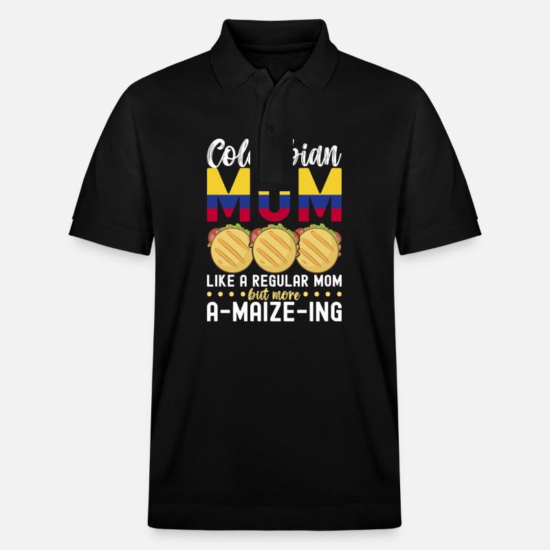 Venezolanische Arepas - Stanley/Stella Unisex Bio-Poloshirt PREPSTER - Schwarz