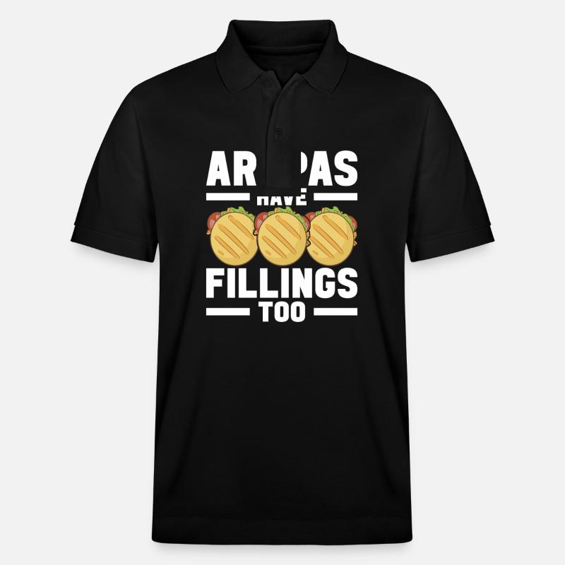 Venezolanische Arepas - Stanley/Stella Unisex Bio-Poloshirt PREPSTER - Schwarz