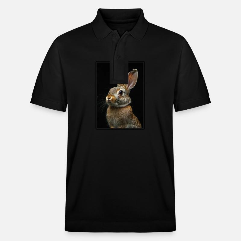 Hasen Hase - Stanley/Stella Unisex Bio-Poloshirt PREPSTER - Schwarz