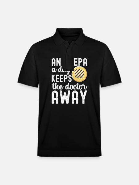 Venezuelan Arepas - Stanley/Stella Unisex Organic Polo Shirt PREPSTER - black