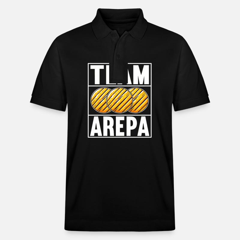 Arepas vénézuélienne - Polo PREPSTER bio Stanley/Stella Unisexe - noir