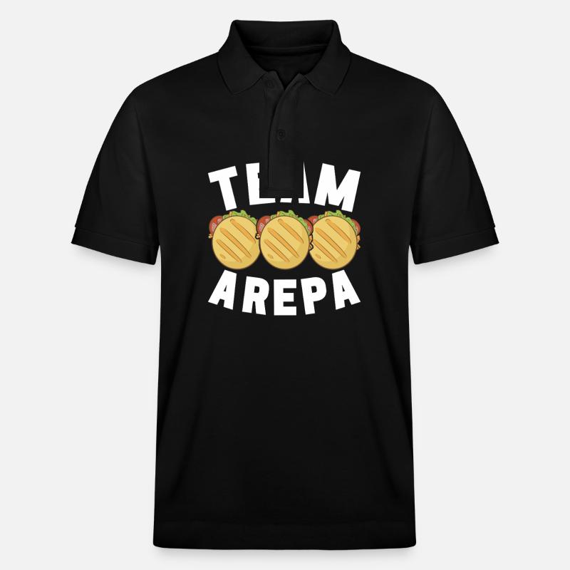 Venezolanische Arepas - Stanley/Stella Unisex Bio-Poloshirt PREPSTER - Schwarz