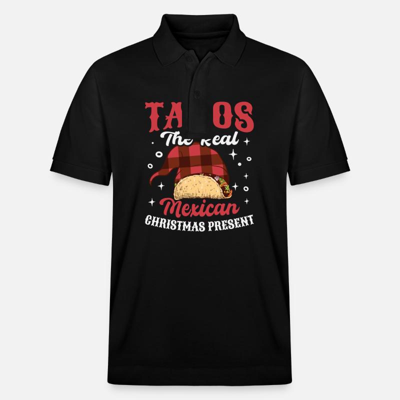 Tacos mexicains Tacos mexicains - Polo PREPSTER bio Stanley/Stella Unisexe - noir