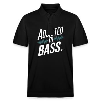 Bass Gitarrist Musiker Gear Funk Rock Jazz - Stanley/Stella Unisex Bio-Poloshirt PREPSTER - Schwarz - Vorne - Roxy (174cm) & Andy (188cm)