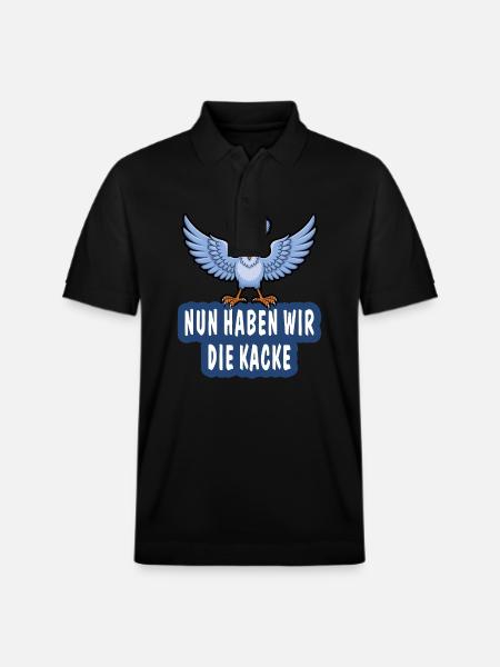 NOW WE HAVE THE SHIT - Stanley/Stella Unisex Organic Polo Shirt PREPSTER - black