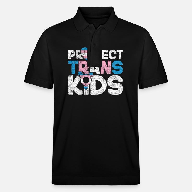 Fierté LGBT transgenre - Polo PREPSTER bio Stanley/Stella Unisexe - noir