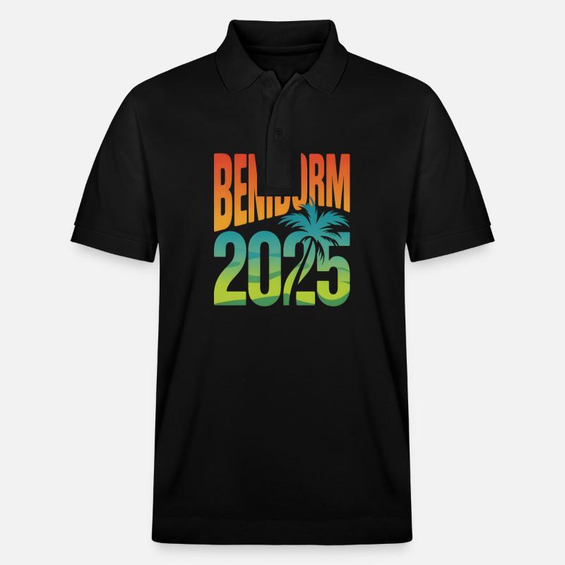Benidorm 2025 - Stanley/Stella Unisex Bio-Poloshirt PREPSTER - Schwarz