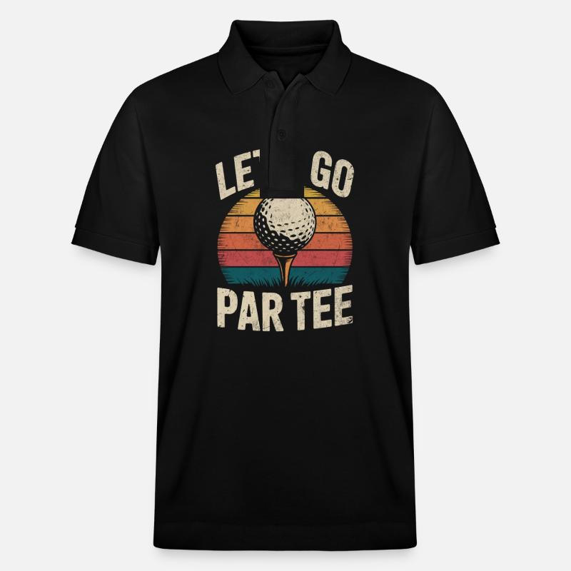 Par tee drôle golf design - Polo PREPSTER bio Stanley/Stella Unisexe - noir