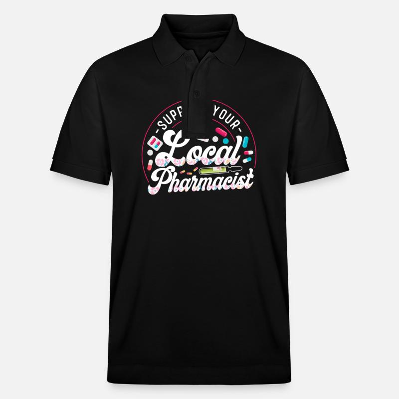 Technicien en pharmacie - Polo PREPSTER bio Stanley/Stella Unisexe - noir