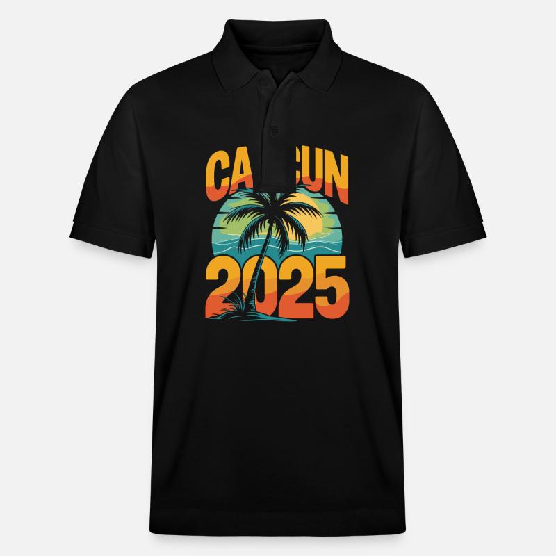 Cancun 2025 - Stanley/Stella Unisex Bio-Poloshirt PREPSTER - Schwarz