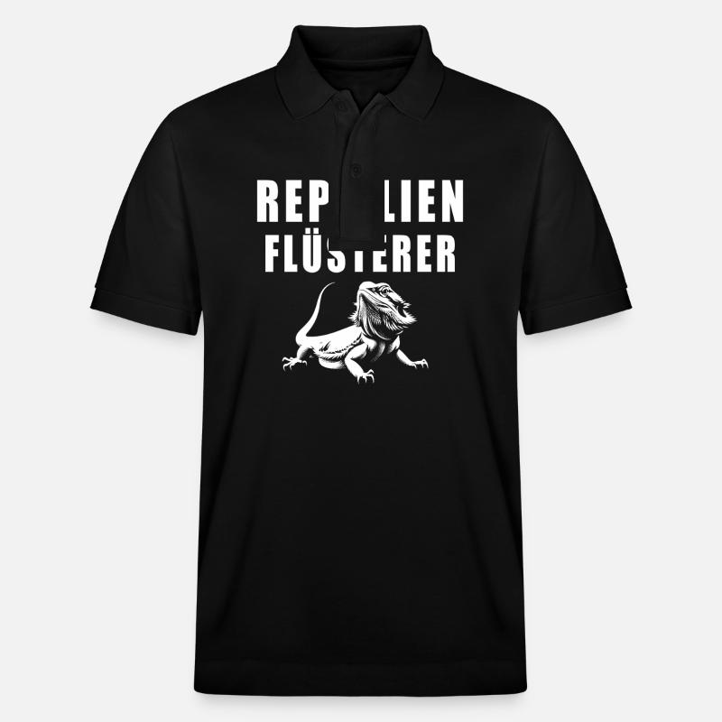 Reptilien Flüsterer - Stanley/Stella Unisex Bio-Poloshirt PREPSTER - Schwarz