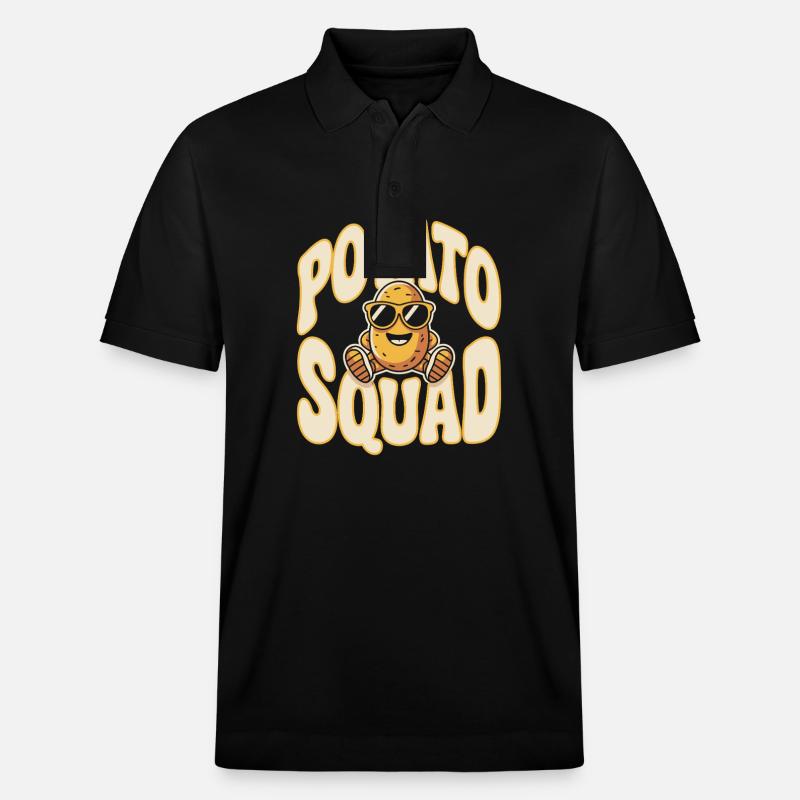 Potato squad - Stanley/Stella Unisex Bio-Poloshirt PREPSTER - Schwarz