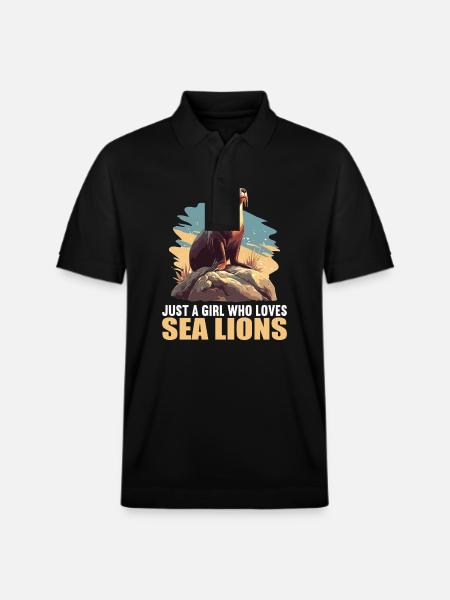 Seelöwen Seelöwe - Stanley/Stella Unisex Bio-Poloshirt PREPSTER - Schwarz