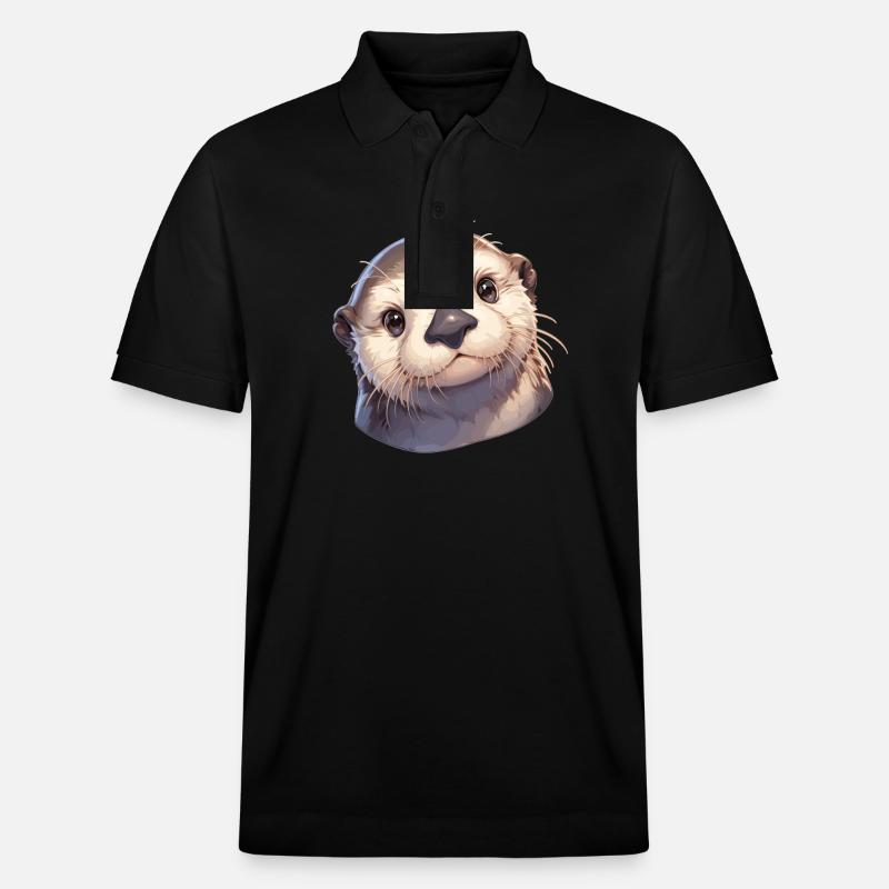 Loutre de mer - Polo PREPSTER bio Stanley/Stella Unisexe - noir