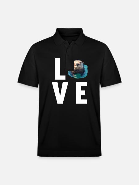 Seeotter - Stanley/Stella Unisex Bio-Poloshirt PREPSTER - Schwarz
