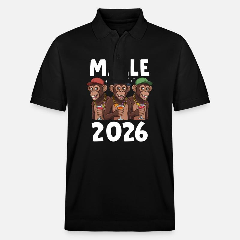 Malle 2026 - Polo PREPSTER bio Stanley/Stella Unisexe - noir