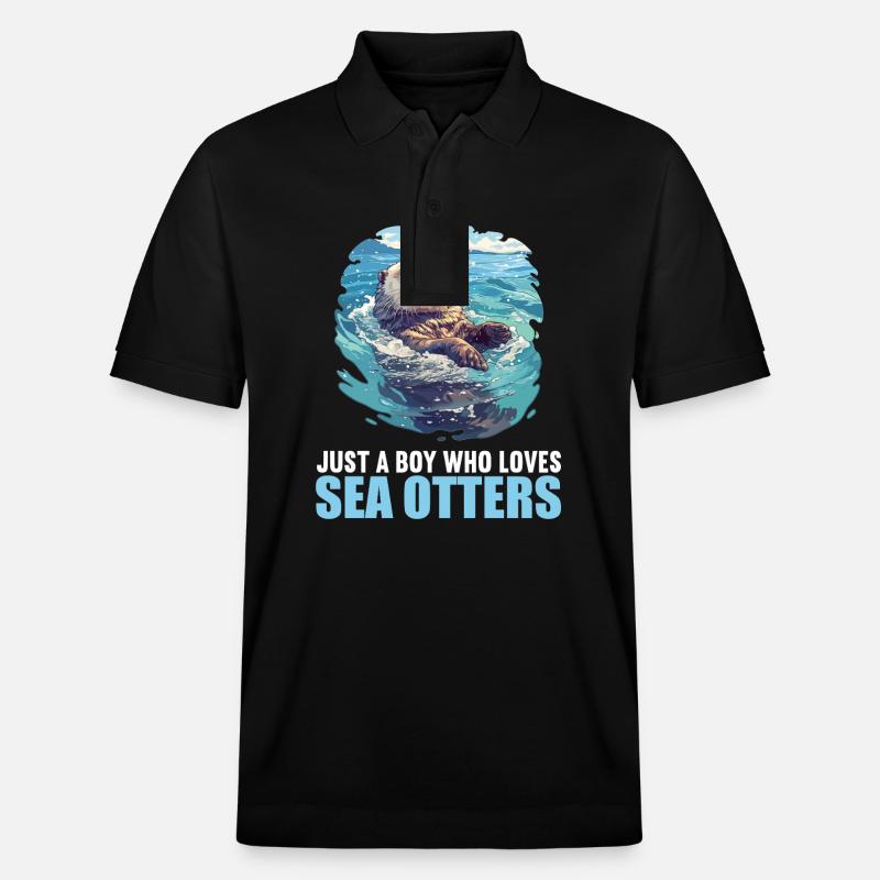 Seeotter - Stanley/Stella Unisex Bio-Poloshirt PREPSTER - Schwarz